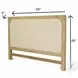 Oakridge Weathered Natural Queen Upholstered Headboard