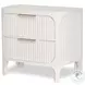 Harbor Point Reed Timeless Clean White 2 Drawer Nightstand with USB Charging