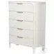 Harbor Point Reed Timeless Clean White 5 Drawer Chest