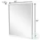 Harbor Point Reed Timeless Clean White Rectangular Dresser Mirror