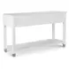 Point Breeze Fresh White and Soft Gray Glaze Rectangular Console Table