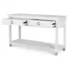 Point Breeze Fresh White and Soft Gray Glaze Rectangular Console Table