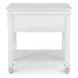 Point Breeze Fresh White and Soft Gray Glaze Rectangular Occasional Table Set with Casters