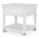 Point Breeze Fresh White and Soft Gray Glaze Rectangular End Table