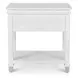 Point Breeze Fresh White and Soft Gray Glaze Rectangular Chairside Table