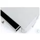 Coastal Point Fresh White and Soft Grey Glaze 1 Drawer Open Nightstand with USB Charging