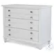 Coastal Point Fresh White and Soft Grey Glaze 3 Drawer Chest with USB Charging