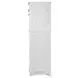 Coastal Point Fresh White and Soft Grey Glaze 7 Drawer Chest