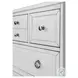 Coastal Point Fresh White and Soft Grey Glaze 7 Drawer Chest
