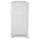Coastal Point Fresh White and Soft Grey Glaze 7 Drawer Dresser