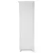 Coastal Point Fresh White and Soft Grey Glaze 5 Drawer 1 Mirrored Door Chest