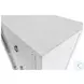 Coastal Point Fresh White and Soft Grey Glaze 5 Drawer 1 Mirrored Door Chest