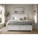 Coastal Point Fresh White and Soft Grey Glaze Bedroom Set
