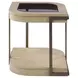 Rio Vista Muted Earth Tones and Clay Oval Glass Top Occasional Table Set