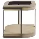 Rio Vista Muted Earth Tones and Clay Oval Glass Top Occasional Table Set