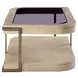 Rio Vista Muted Earth Tones and Clay Oval Glass Top Occasional Table Set