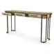 Rio Vista Muted Earth Tones and Clay Oval Glass Top Occasional Table Set