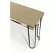 Rio Vista Muted Earth Tones and Clay Rectangular Console Table with USB Charging