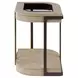 Rio Vista Muted Earth Tones and Clay Oval Glass Top Occasional Table Set