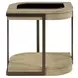 Rio Vista Muted Earth Tones and Clay Oval Glass Top Occasional Table Set