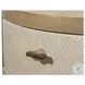 Vista Verde Muted Earth Tones and Clay Woven 2 Drawer Round Accent Nightstand with USB Charging