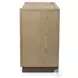 Vista Verde Muted Earth Tones and Clay Woven 3 Drawer Nightstand with USB Charging
