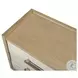 Vista Verde Muted Earth Tones and Clay Woven 3 Drawer Nightstand with USB Charging