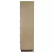 Vista Verde Muted Earth Tones and Clay Woven 1 Mirrored Door Chest