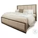 Vista Verde Muted Earth Tones and Clay Performance Fabric Queen Upholstered Bed