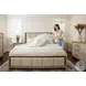 Vista Verde Muted Earth Tones and Clay Performance Fabric Queen Upholstered Bed