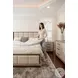 Vista Verde Muted Earth Tones and Clay Performance Fabric Queen Upholstered Bed