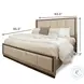 Vista Verde Muted Earth Tones and Clay Performance Fabric Queen Upholstered Bed