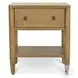 Maplewood Warm Maple 1 Drawer Nightstand with USB Charging