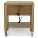 Maplewood Warm Maple 1 Drawer Nightstand with USB Charging