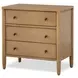 Chatham Warm Maple 3 Drawer Nightstand with USB Charging