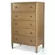 Maplewood Warm Maple 5 Drawer Chest