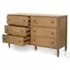 Maplewood Warm Maple 6 Drawer Dresser
