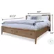 Maplewood Warm Maple King Low Profile Platform Bed with Storage