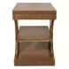 Manhattan Valley Vintage Chestnut Rectangular Chairside Table