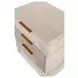 Manhattan Valley Dusty Rose 3 Drawer Nightstand with USB Charging