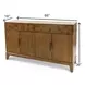 Manhattan Valley Vintage Chestnut 4 Door Credenza