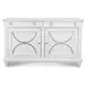 Point Breeze Fresh White and Soft Gray Glaze Extendable Rectangular Dining Room Set