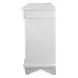 Point Breeze Fresh White and Soft Gray Glaze 2 Door Credenza with Metal