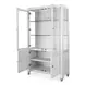 Point Breeze Fresh White and Soft Gray Glaze Extendable Rectangular Dining Room Set