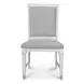 Point Breeze Fresh White and Soft Gray Glaze Extendable Rectangular Dining Room Set