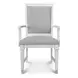 Point Breeze Fresh White and Soft Gray Glaze Extendable Rectangular Dining Room Set