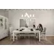 Point Breeze Fresh White and Soft Gray Glaze Extendable Rectangular Dining Room Set