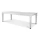 Point Breeze Fresh White and Soft Gray Glaze Extendable Rectangular Dining Room Set