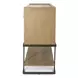 Rio Vista Muted Earth Tones and Clay 2 Door Credenza with Reversible Panels