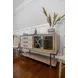 Rio Vista Muted Earth Tones and Clay 2 Door Credenza with Reversible Panels
